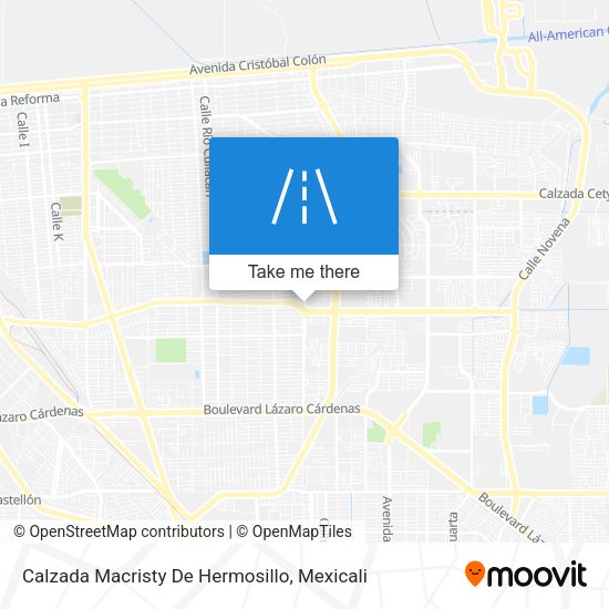 Calzada Macristy De Hermosillo map