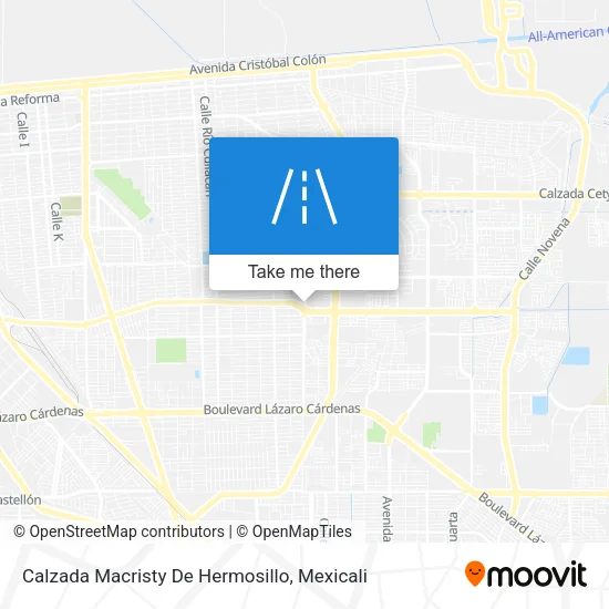 Calzada Macristy De Hermosillo map