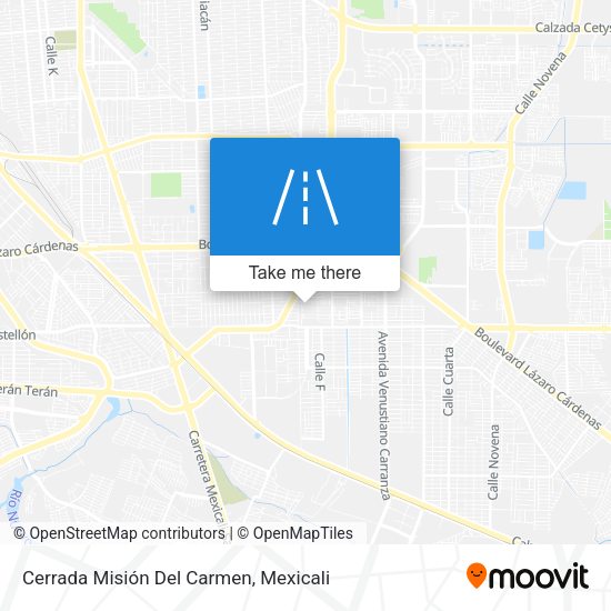 Cerrada Misión Del Carmen map