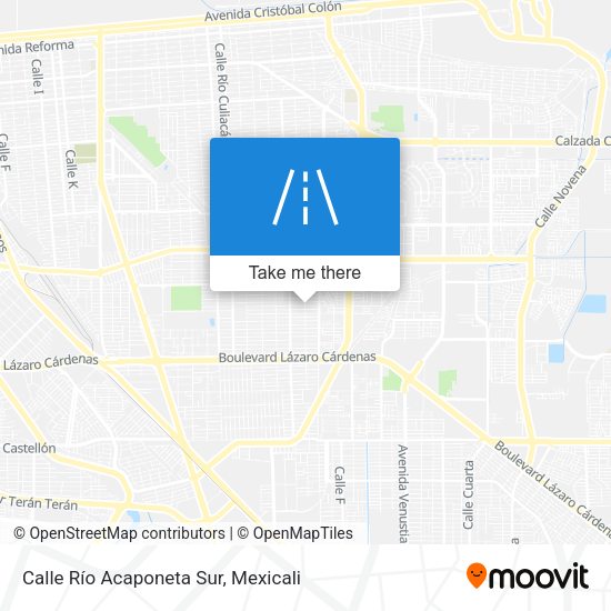 Mapa de Calle Río Acaponeta Sur