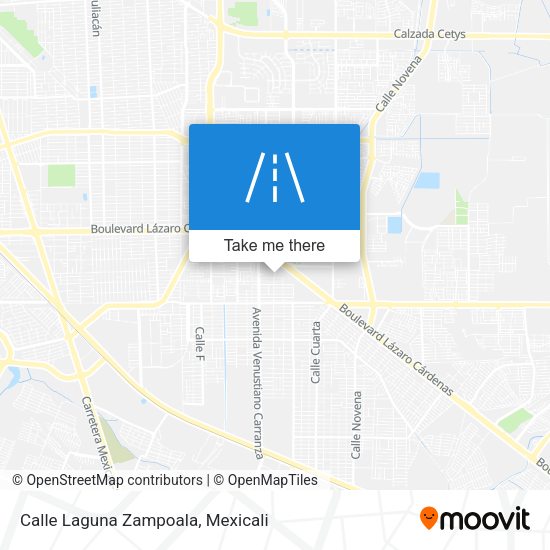 Calle Laguna Zampoala map