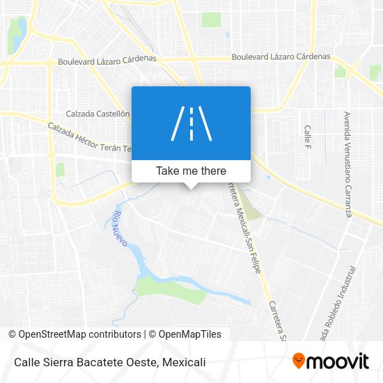 Calle Sierra Bacatete Oeste map