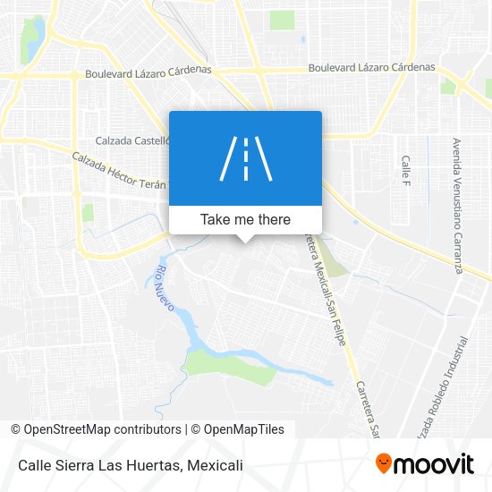 Calle Sierra Las Huertas map