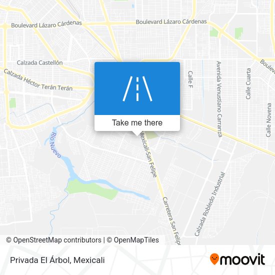 Privada El Árbol map