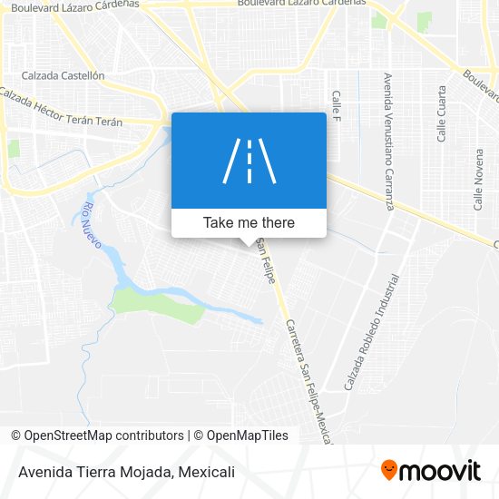 Avenida Tierra Mojada map
