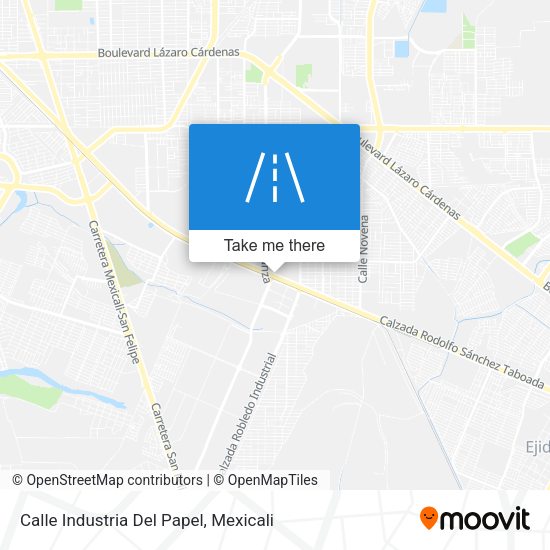 Calle Industria Del Papel map