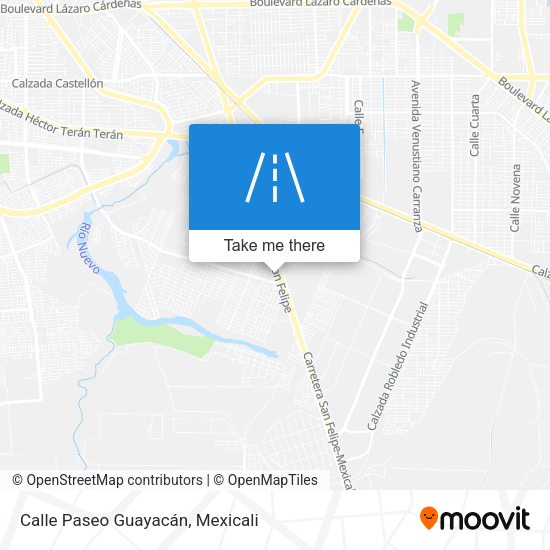 Calle Paseo Guayacán map