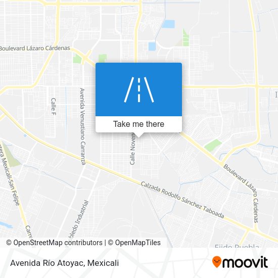 Mapa de Avenida Río Atoyac