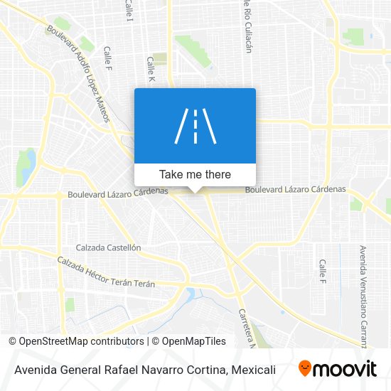 Avenida General Rafael Navarro Cortina map