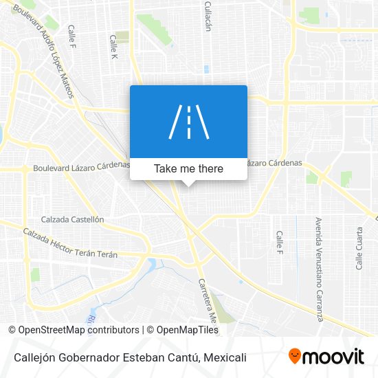 Mapa de Callejón Gobernador Esteban Cantú