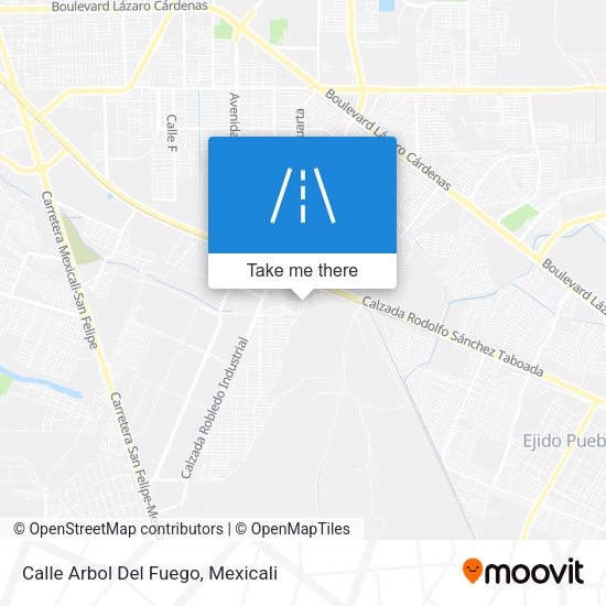 Mapa de Calle Arbol Del Fuego