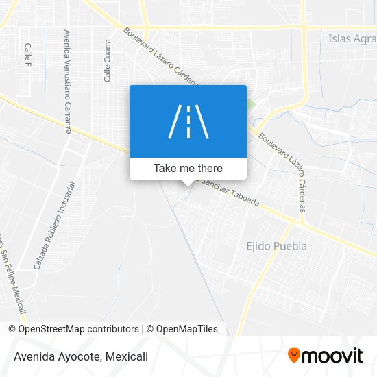 Mapa de Avenida Ayocote