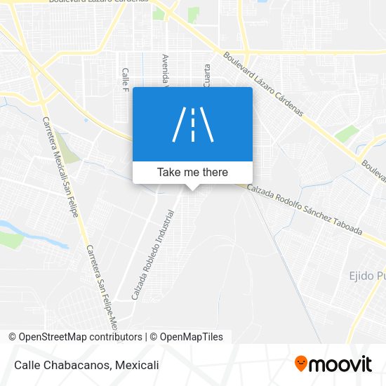 Mapa de Calle Chabacanos