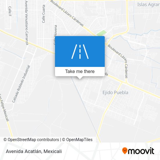 Mapa de Avenida Acatlán