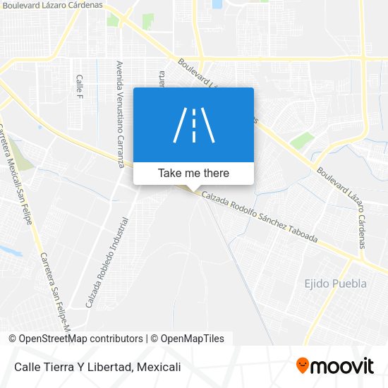 Calle Tierra Y Libertad map