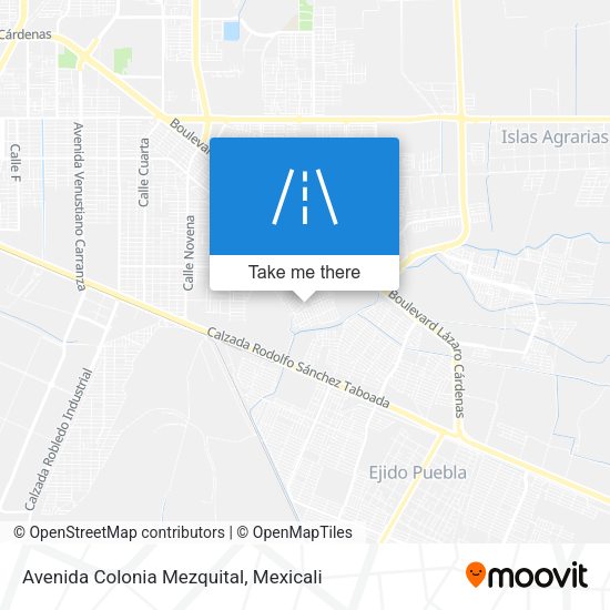 Avenida Colonia Mezquital map