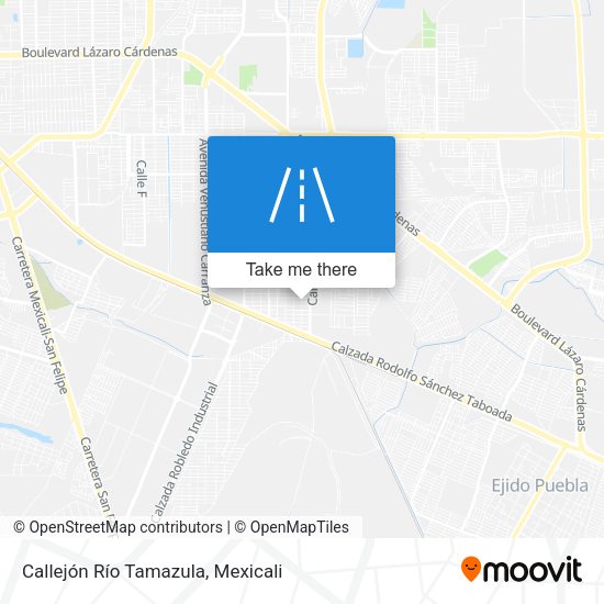 Callejón Río Tamazula map