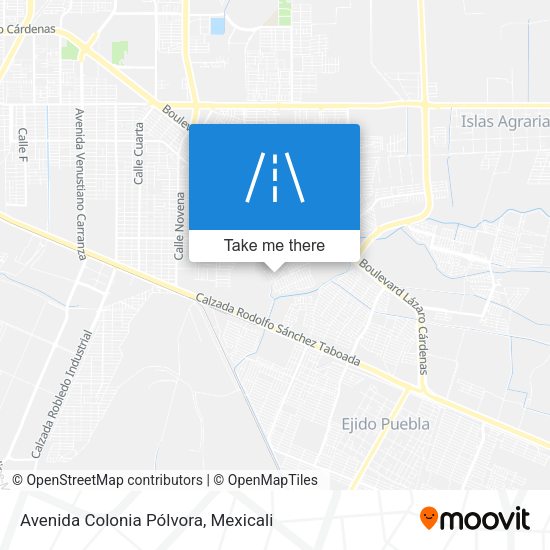 Mapa de Avenida Colonia Pólvora