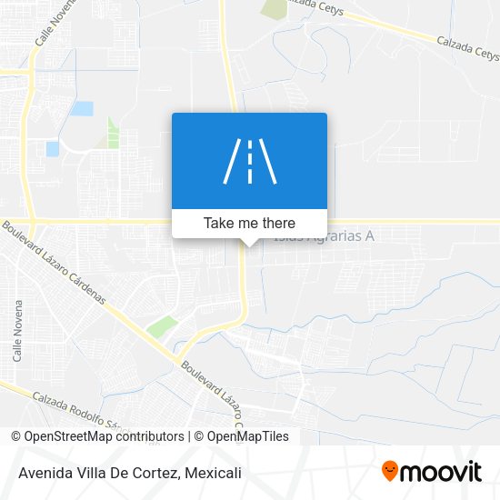 Avenida Villa De Cortez map