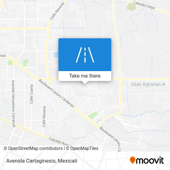 Avenida Cartaginesis map