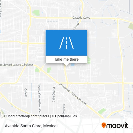 Avenida Santa Clara map