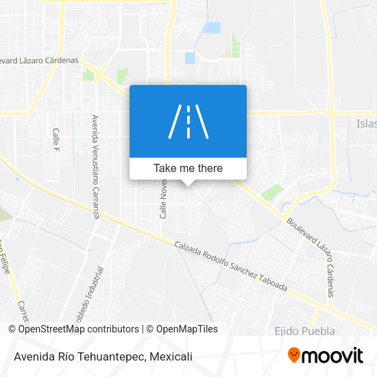 Mapa de Avenida Río Tehuantepec