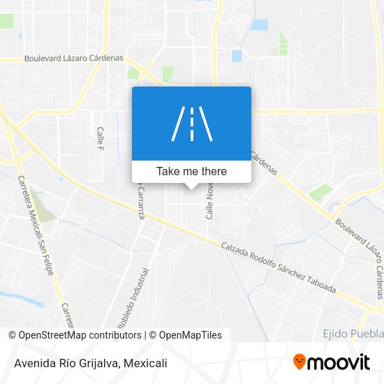 Avenida Río Grijalva map
