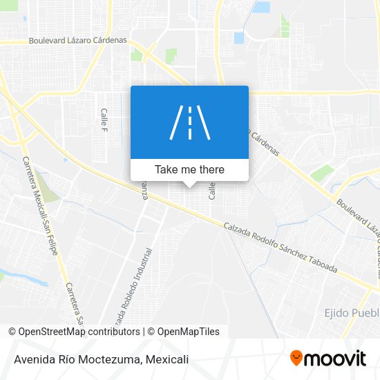 Avenida Río Moctezuma map