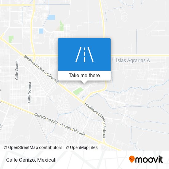 Mapa de Calle Cenizo