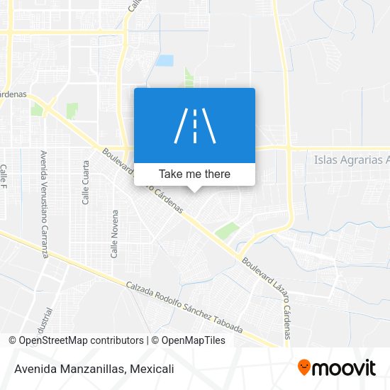 Avenida Manzanillas map