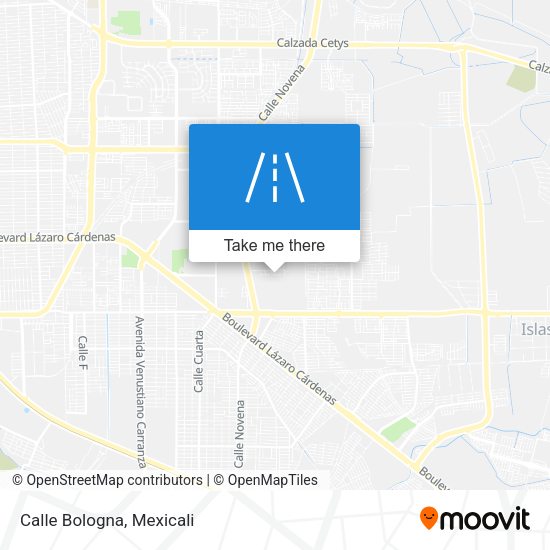 Mapa de Calle Bologna