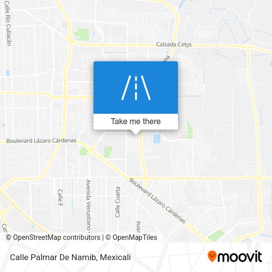 Calle Palmar De Namib map