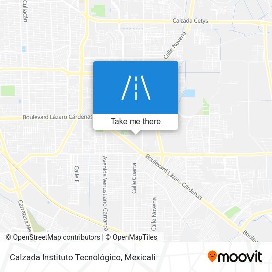 Mapa de Calzada Instituto Tecnológico