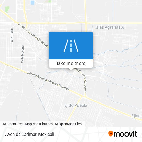 Mapa de Avenida Larimar