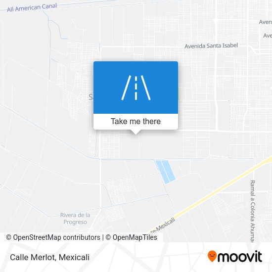Mapa de Calle Merlot