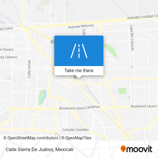 Mapa de Calle Sierra De Juárez