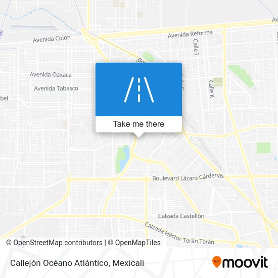 Mapa de Callejón Océano Atlántico