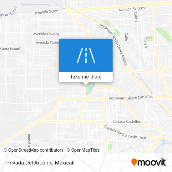Privada Del Arcoíris map