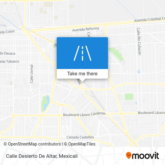Mapa de Calle Desierto De Altar