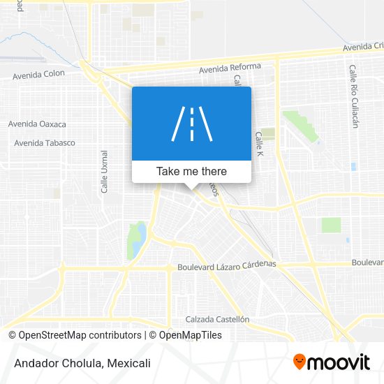 Andador Cholula map