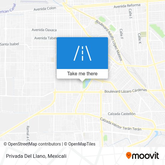 Mapa de Privada Del Llano