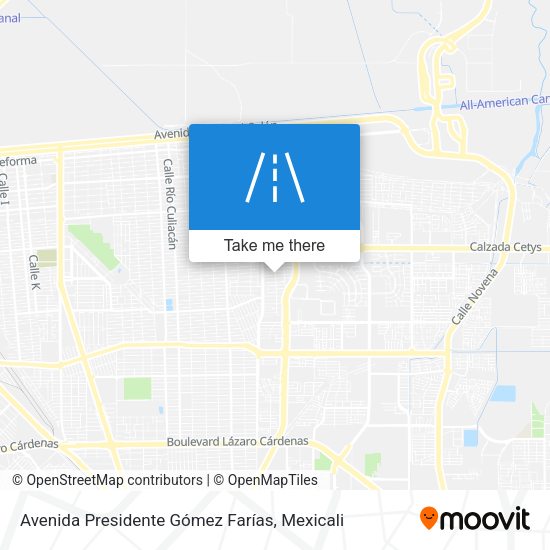 Avenida Presidente Gómez Farías map