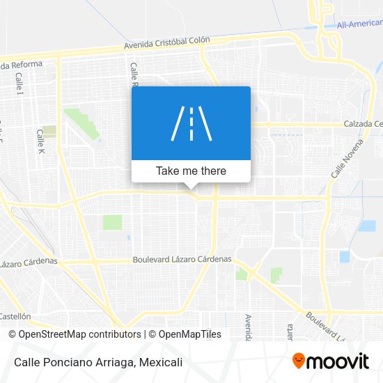 Mapa de Calle Ponciano Arriaga