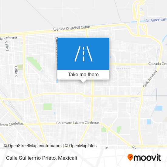 Mapa de Calle Guillermo Prieto