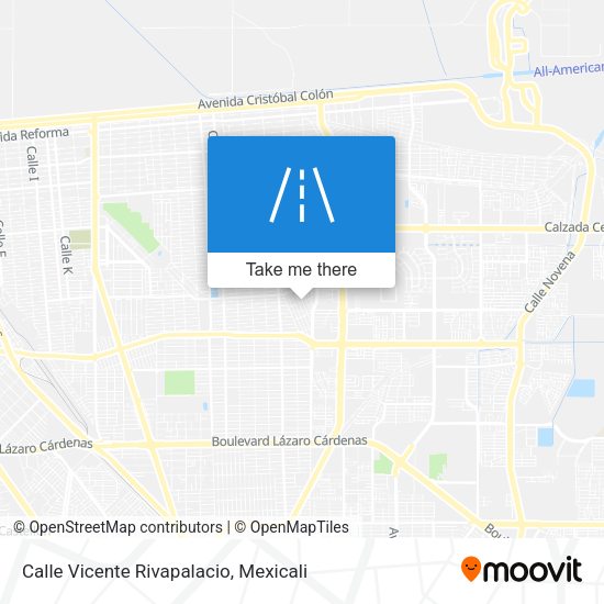 Mapa de Calle Vicente Rivapalacio