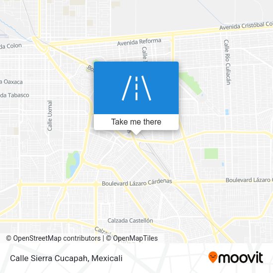 Calle Sierra Cucapah map