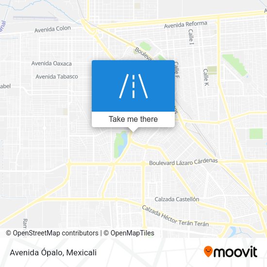 Mapa de Avenida Ópalo