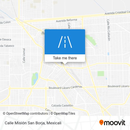Calle Misión San Borja map