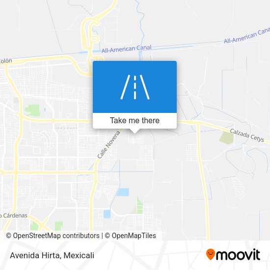 Mapa de Avenida Hirta