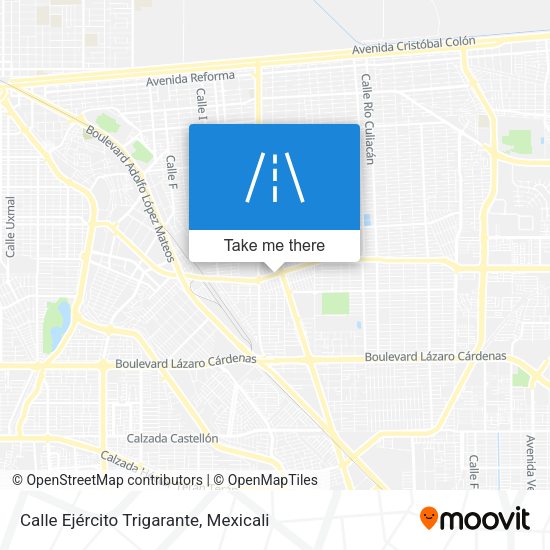 Mapa de Calle Ejército Trigarante